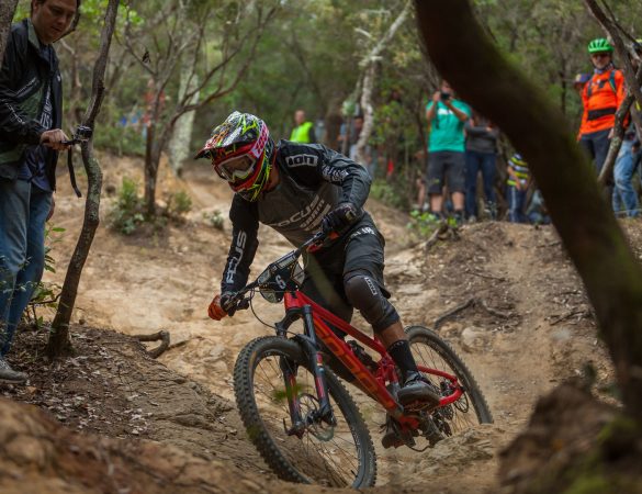 Races down the stage 4 during the first stop of the European Enduro Series in Punta Ala, Italy, on April 26, 2015. Free image for editorial usage only: Photo by Antonio López Ordóñez.
