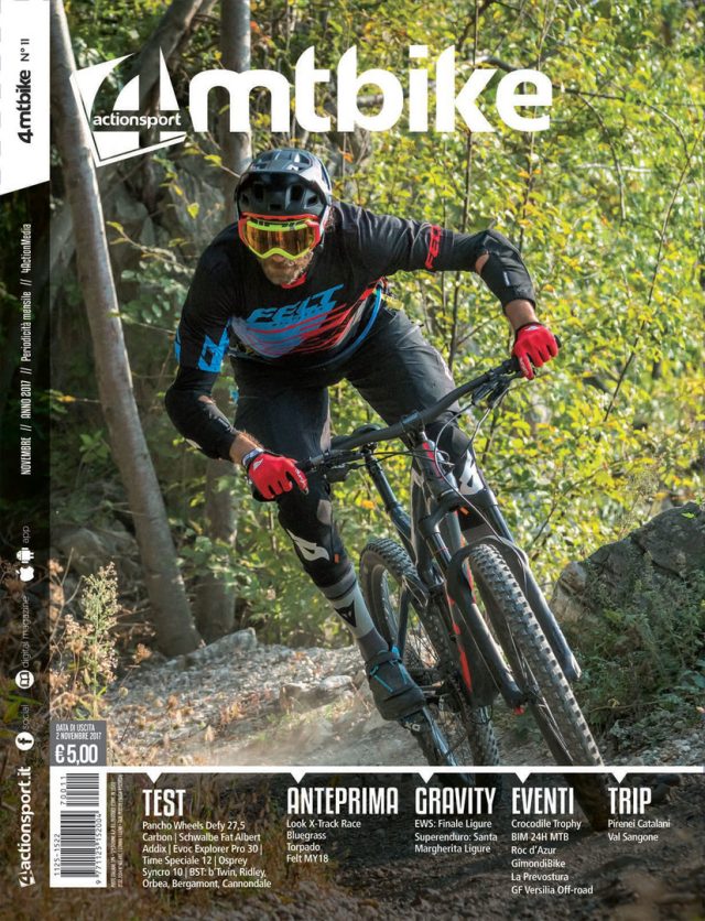 La copertina del numero di Novembre 2017 di 4Mtbike - foto: Ronny Kiaulehn