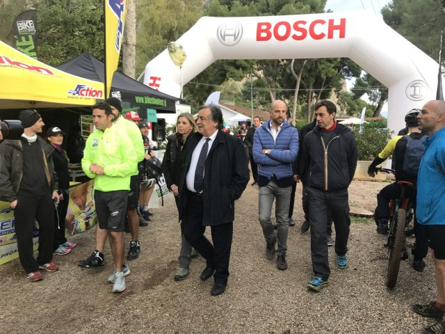 Il sindaco Leoluca Orlando visita il villaggio espositivo al Parco della Favorita di Palermo