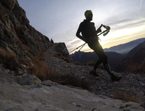 Un atleta in piena azione. Grazie all'utilizzo di integratori PEGASO, potrà facilmente recuperare le energie perse durante la performance