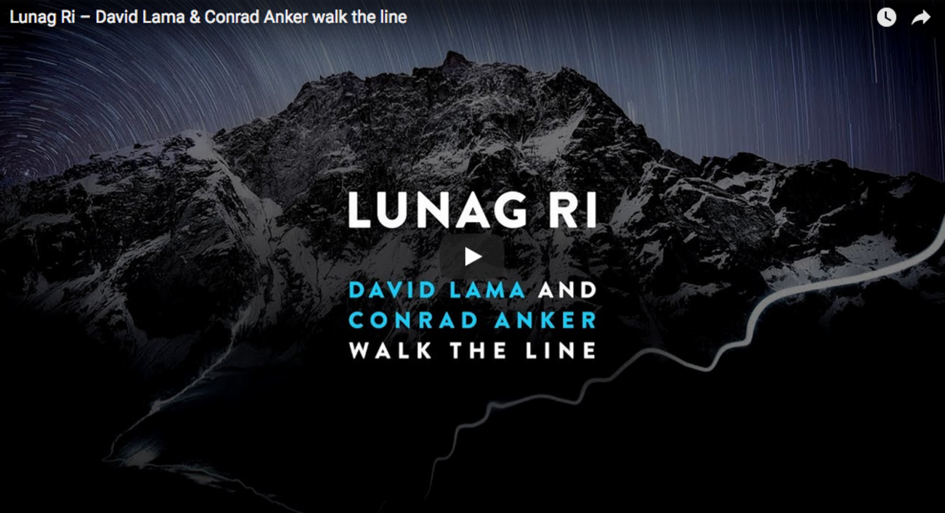 David Lama e Conrad Anker sul Lunag Ri