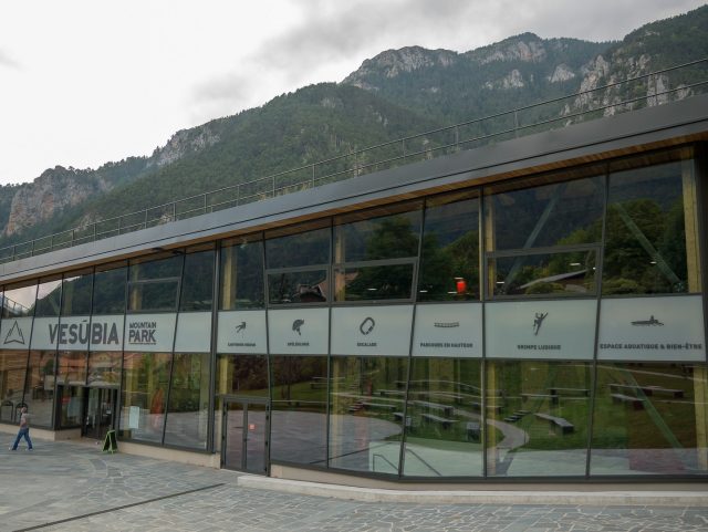 L'accesso al Vesubia Mountain Park, struttura unica in Europa