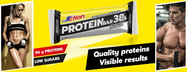 La barretta energetica Protein Bar 38% di ProAction