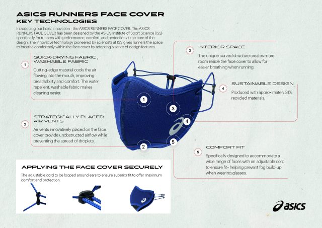 ASICS RUNNERS FACE COVER è perfetta per correre sicuri!