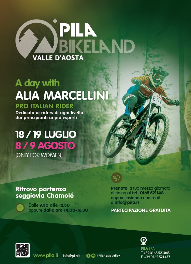 Alia Marcellini - corso DH Pila Bikeland