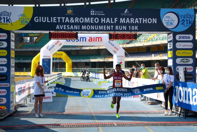 14^ Giulietta&Romeo Half Marathon a Eyob Faniel, vincitore autorevole in preparazione Tokio 2020