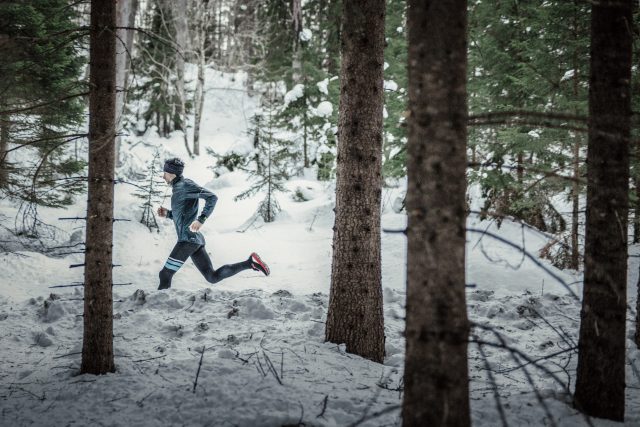 Nella foto di Matti Bernitz ancora neve, tra i boschi poco distanti da casa, dove si allena quotidianamente, 365 giorni all'anno...o quasi!