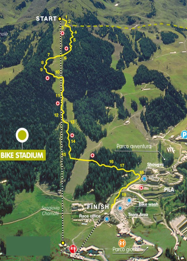 iXS European Downhill Cup Pila 2022 - mappa