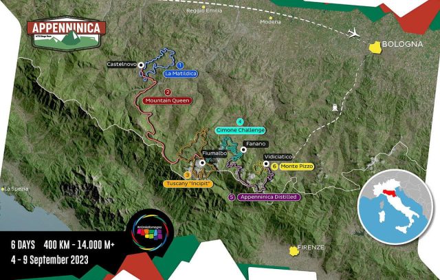 appenninica mtb stage race 2023 - percorso e tappe - cover