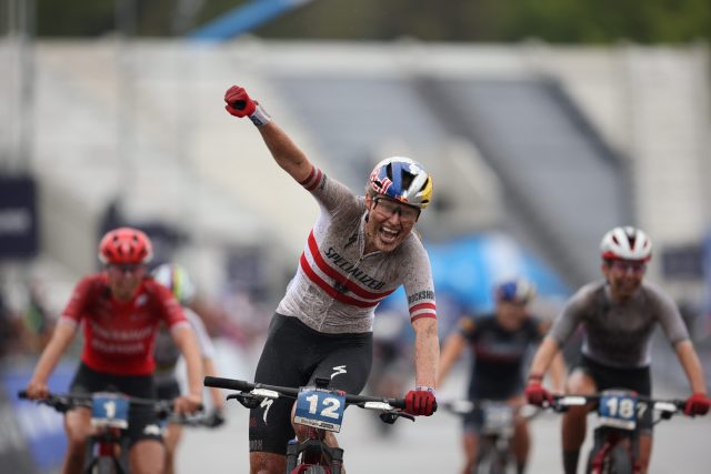 UCI MTB World Cup XCC Short Track Nove Mesto - Laura Stigger
