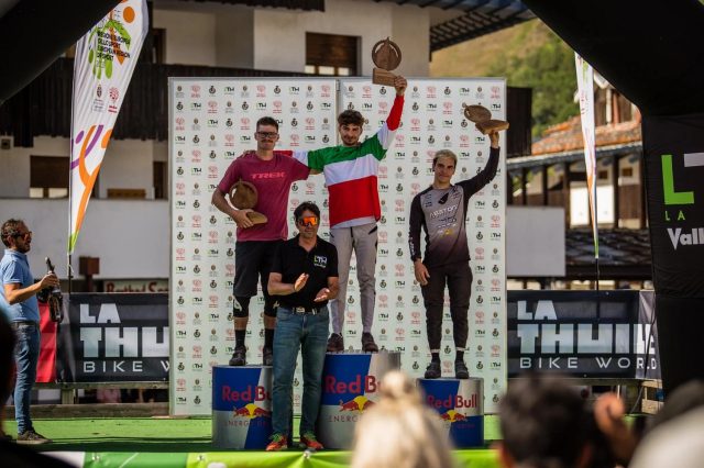 Campionati Italiani Enduro 2023 La Thuile - podio Open Men