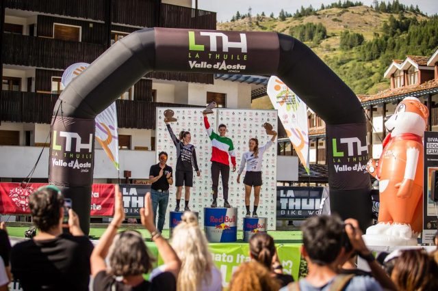 Campionati Italiani Enduro 2023 La Thuile - podio Open Women
