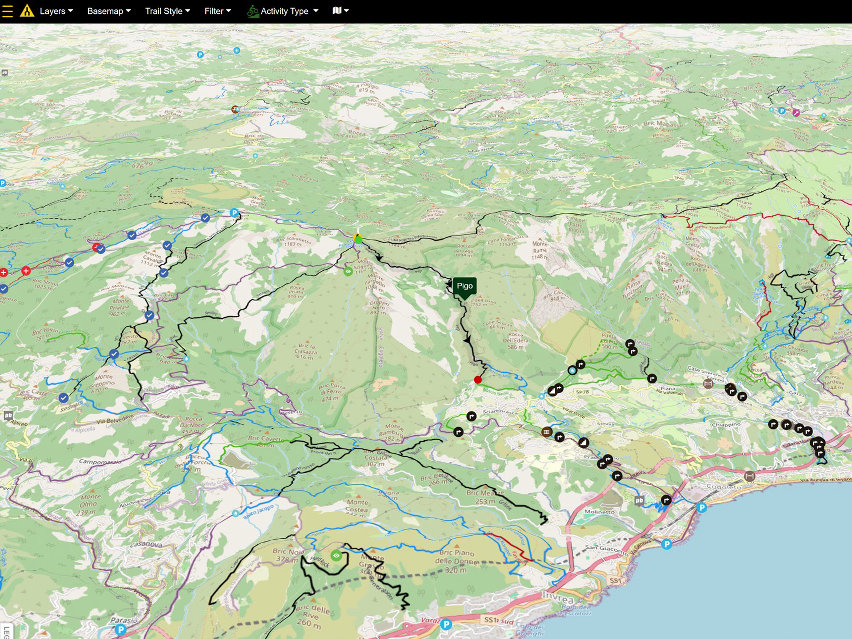 Come leggere una mappa e seguire un percorso MTB - Trailforks 3D Map