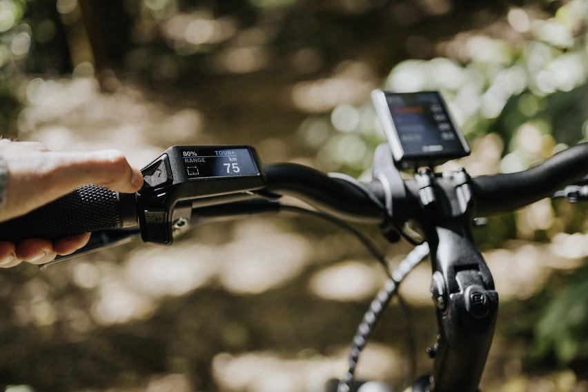 elettronica e mountain bike - comandi e-bike