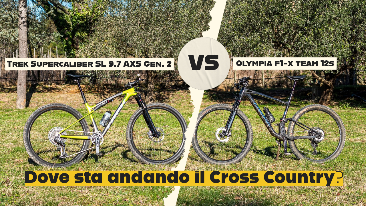 Olympia F1-X VS Trek Supercaliber SL - test doppio Full XC Race - cover video