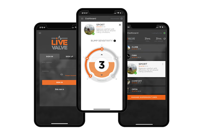 Sospensioni elettroniche MTB - Fox Live Valve 1.5 app