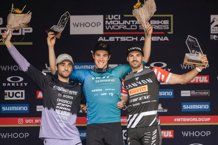 enduro world cup Aletsch arena - podio E-EDR Elite Men