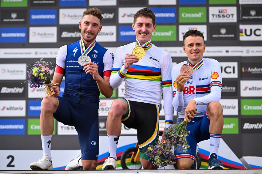 campionati mondiali mtb 2024 - podio xco elite men