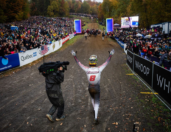 dh world cup mont-sainte anne 2024 - brosnan arrivo