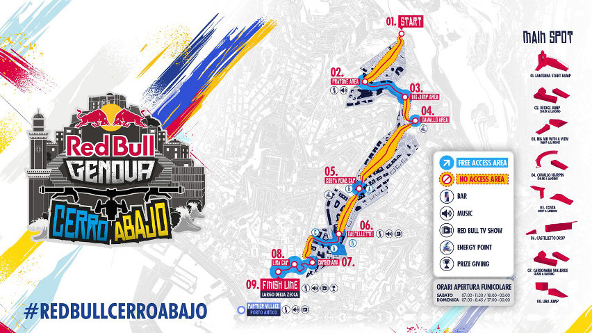 red bull cerro abajo genova preview - mappa