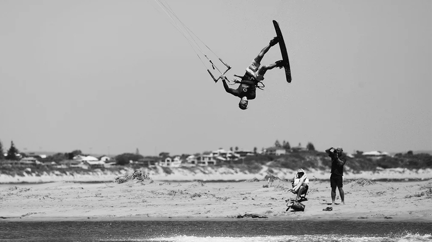 Leo Verrecchia difende il titolo di campione australiano di kitesurf freestyle!