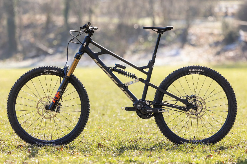 nicolai g1 gpi mtb gravity con trasmissione integrata - bici lato sx