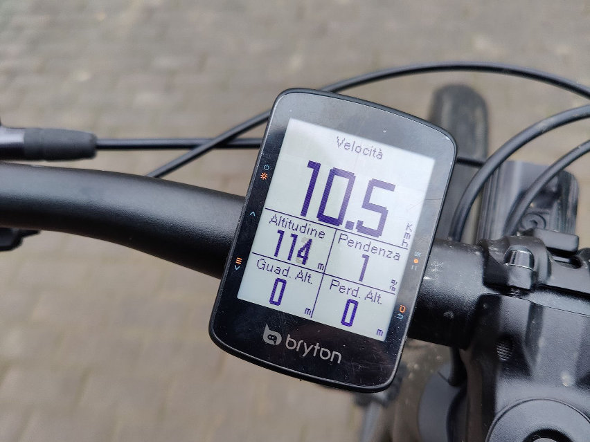 bryton rider 460 ciclocomputer gps in test - schermo 01