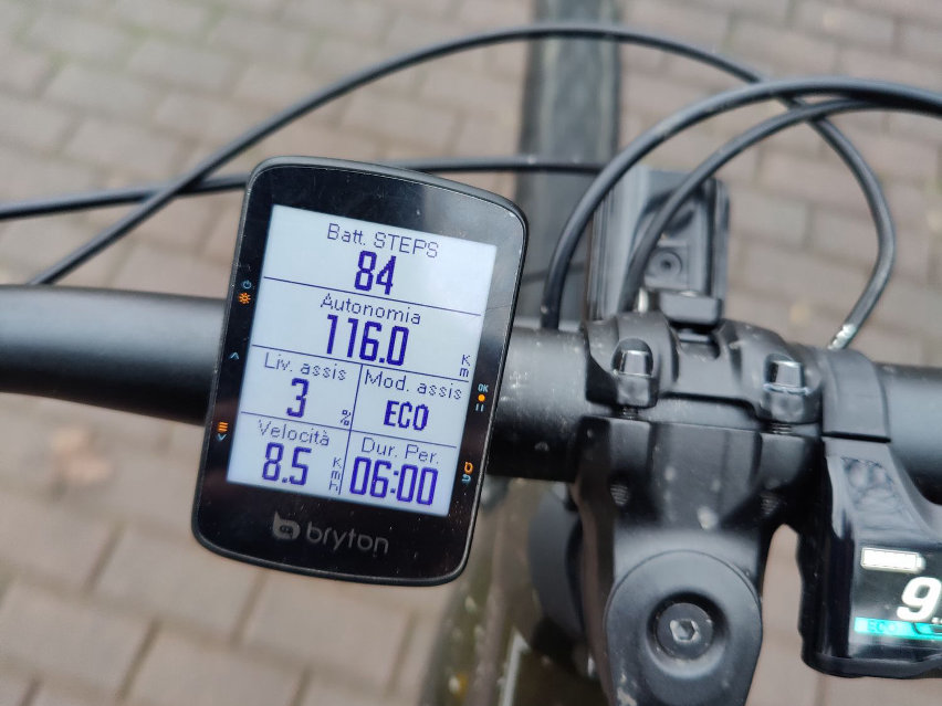 bryton rider 460 ciclocomputer gps in test - schermo 02