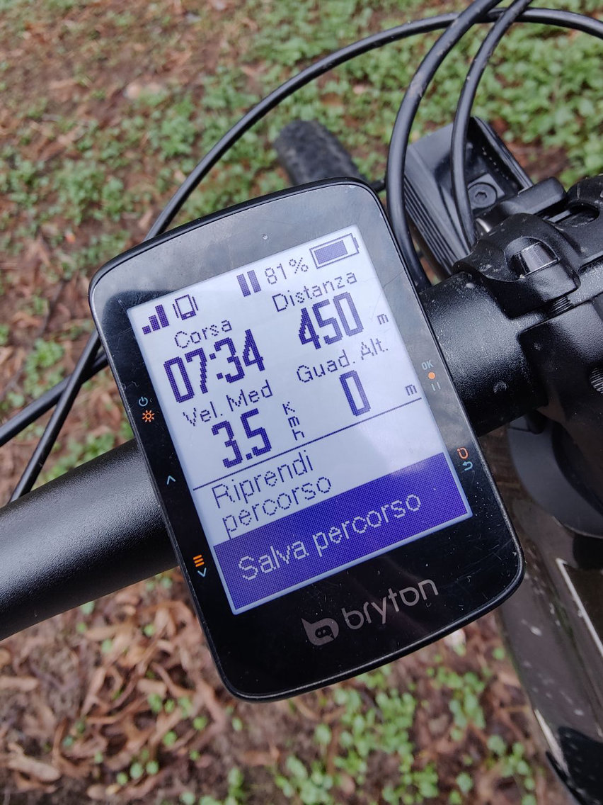 bryton rider 460 ciclocomputer gps in test - schermo 03