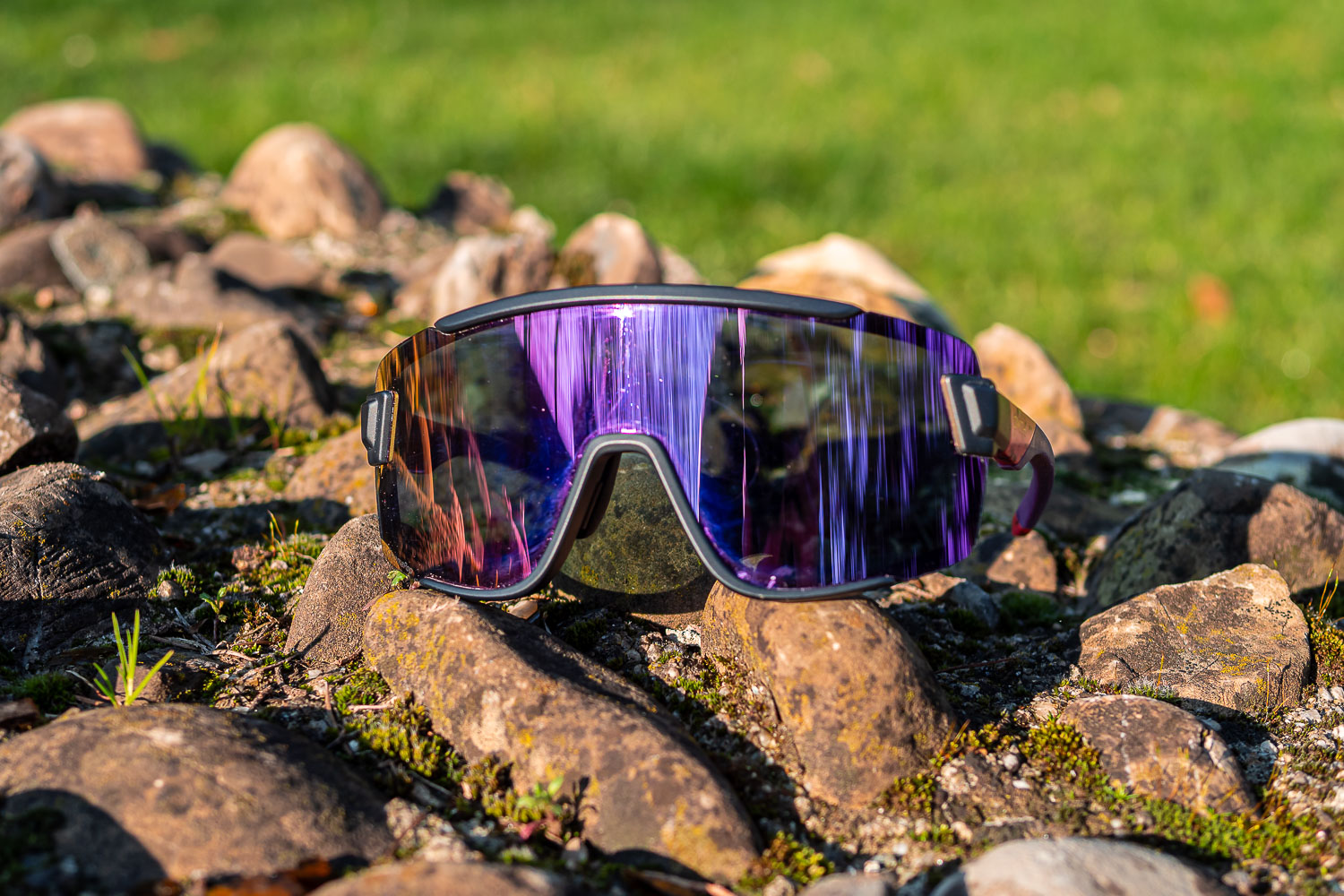 Occhiali Da Sole Smith Wildcat - Lenti ChromaPop Specchio Oro Rosa | Verde Alpino | Copertura Completa - Foto 5