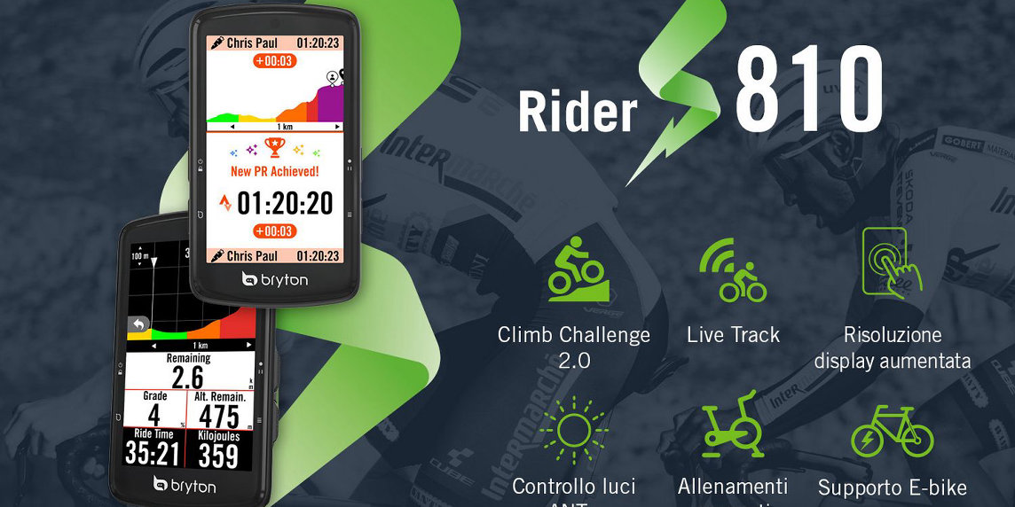 Bryton Rider S810: ciclocomputer GPS semplice e potente