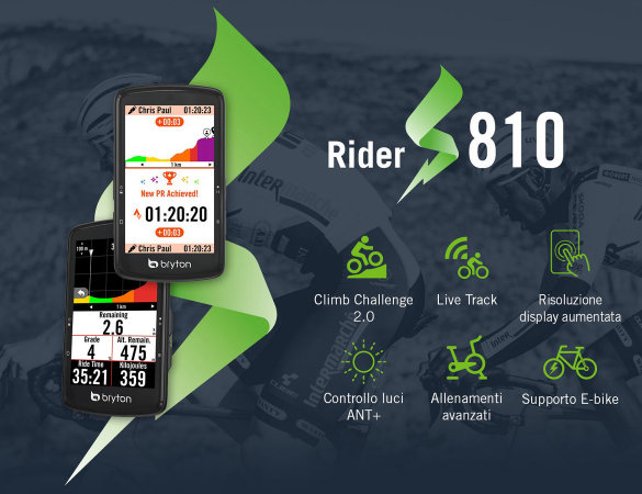 Bryton Rider S810: ciclocomputer GPS semplice e potente