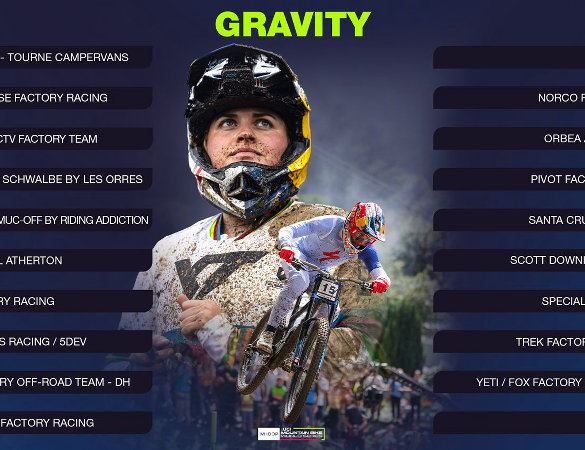 UCI presenta i team Gravity per Mountain Bike World Series 2025