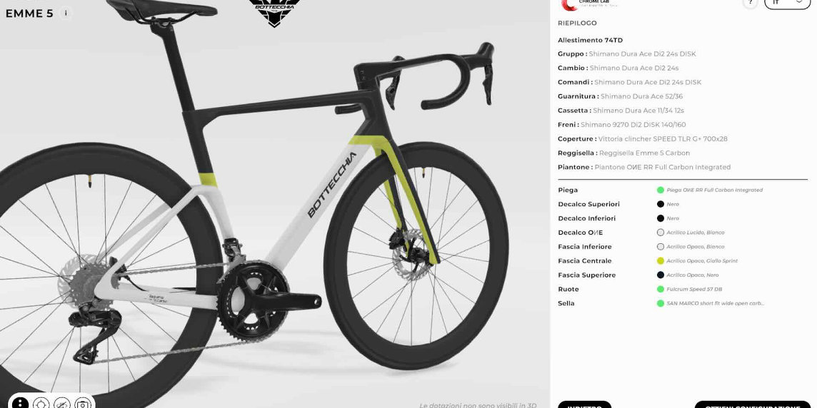 Chrome Lab by Bottecchia, personalizzazione totale