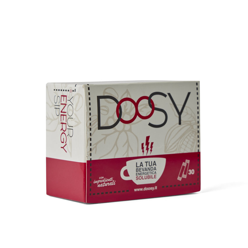 DOOSY, nuova bevanda energetica rivoluzionaria indispensabile per fare il pieno di energia e concentrazione, pensata per chi desidera un BOOST di energia.