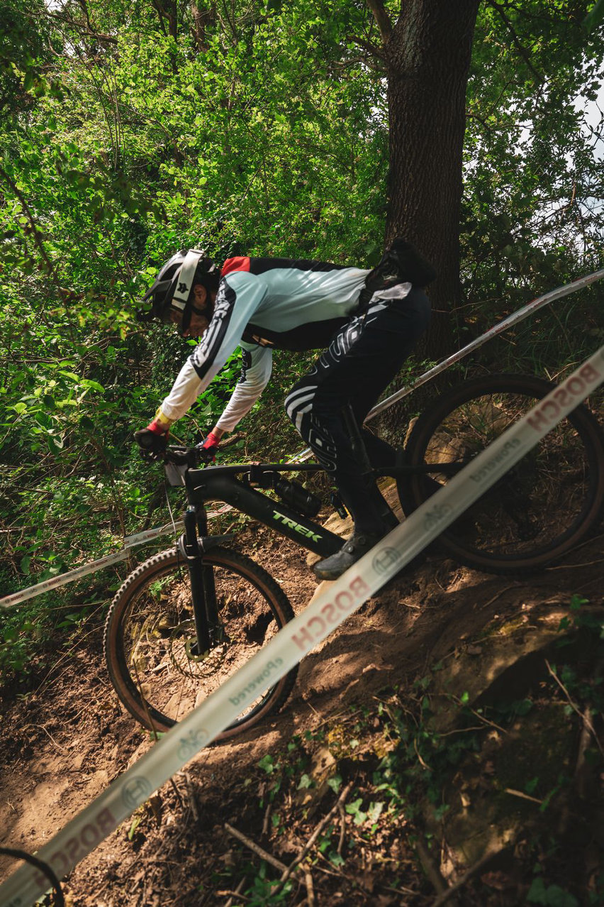 trek rail+ 9.8 gx axs - test con Bosch CX 100 Nm - action 09 - Castino