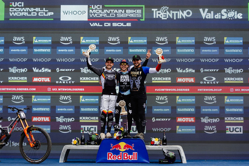 world cup dh 2025 val di sole - podio elite men