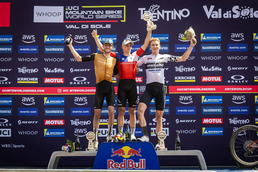 world cup xco val di sole - podio elite men