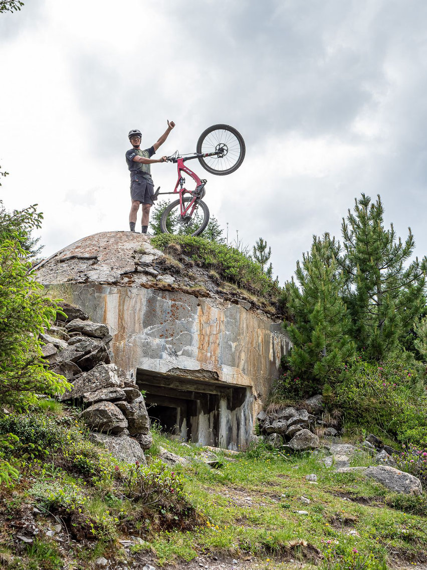lago di resia - 3laender enduro trails - turismo mtb - access to Bunker Trail 01