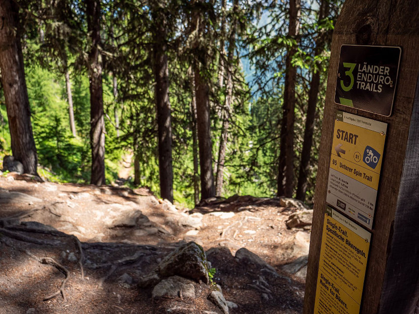 lago di resia - 3laender enduro trails - turismo mtb - segnaletica 02