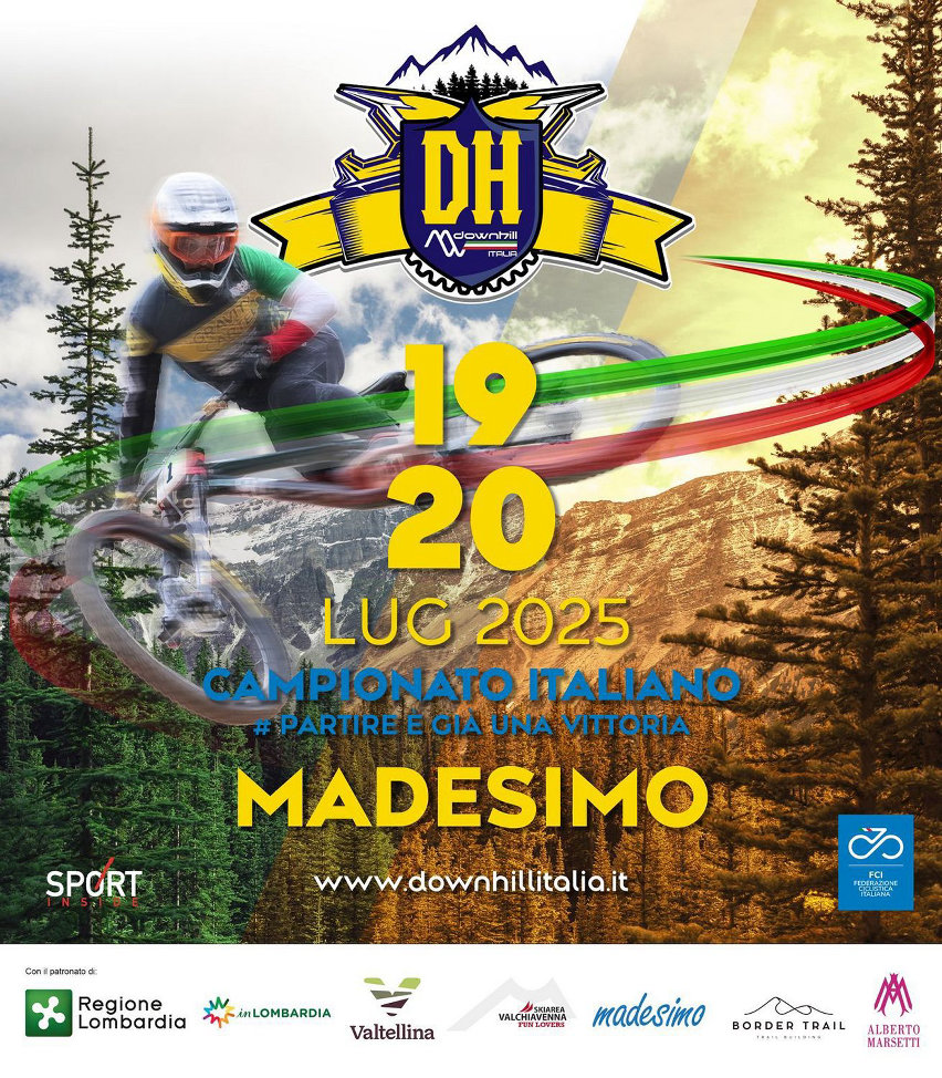campionato italiano dh 2025 madesimo - locandina