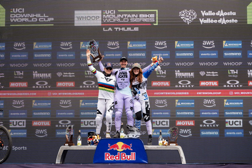 world cup dh la thuile 2025 - podio elite men
