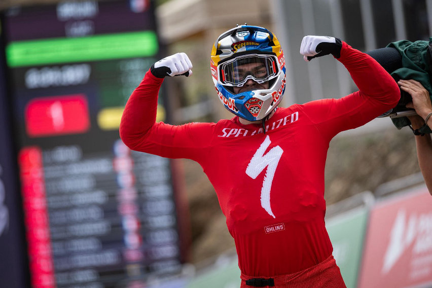 world cup dh andorra 2025 - loic bruni arrivo