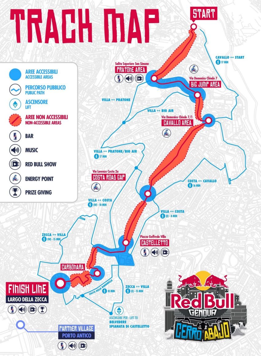 red bull cerro abajo genova 2025 preview - mappa
