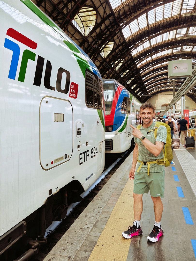 Monte generoso Via da Milano, rigorosamente in treno con TILO.