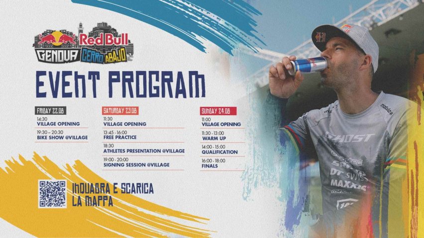 red bull cerro abajo genova 2025 preview - programma
