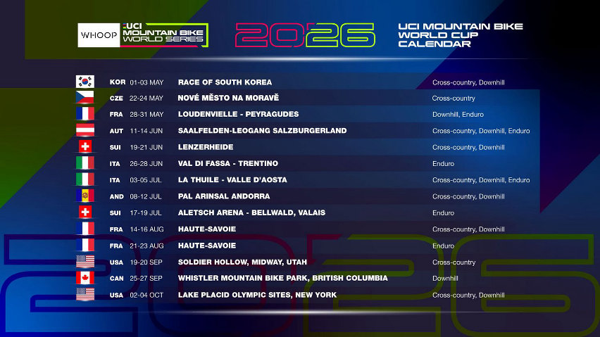 uci mountain bike world series 2026 calendario - cover
