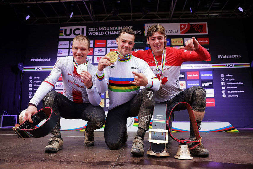 mondiali enduro 2025 vallese - podio elite men
