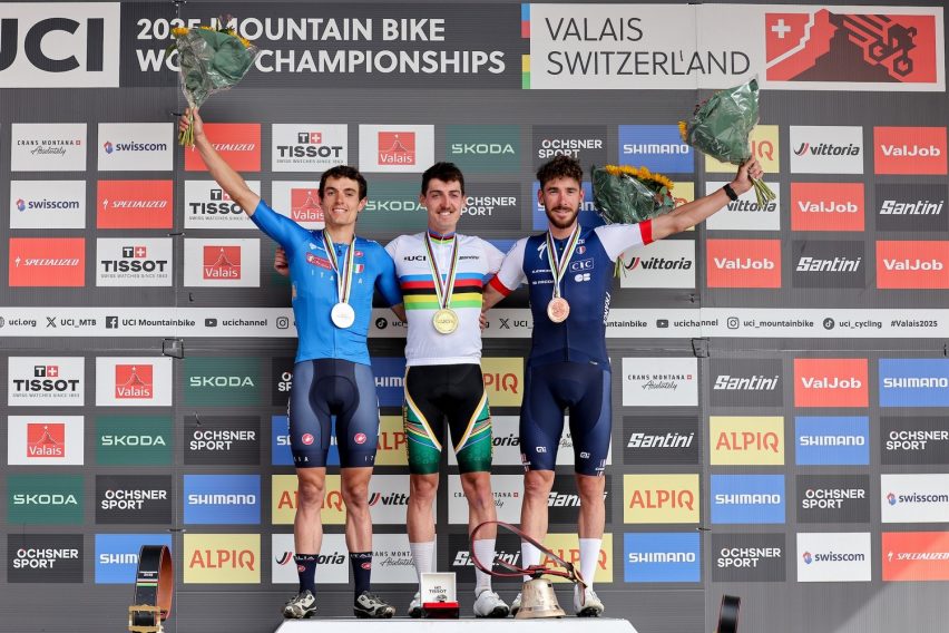 mondiali mtb 2025 - xco elite men - podio
