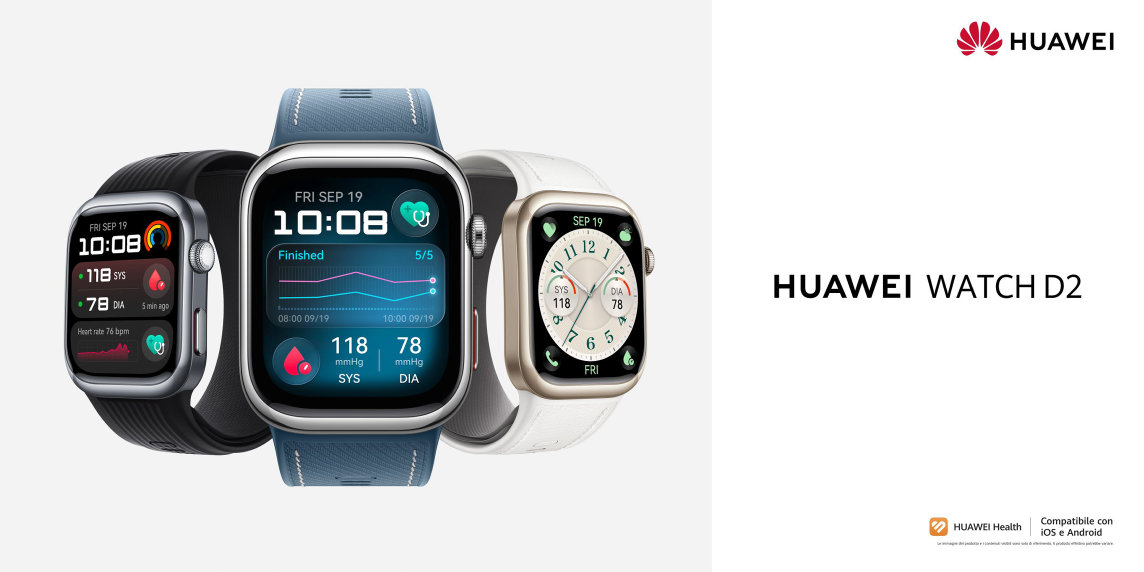 HUAWEI WATCH D2, nuova variante colore blu